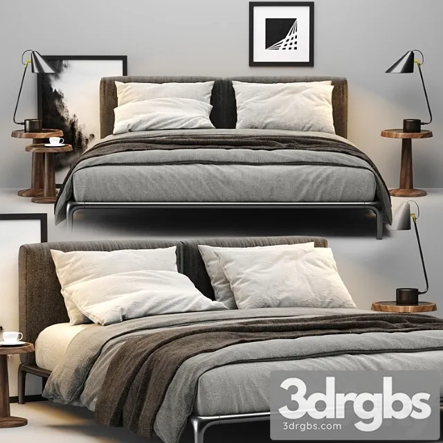 Poliform park bed_22 2 3D Model Free