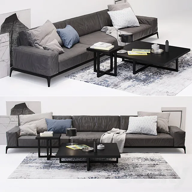 poliform park sofa 2 3D Model