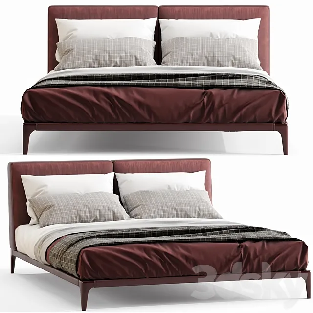 Poliform Park Uno Bed 3D Model