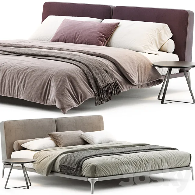 Poliform Park Uno Bed 3D Model