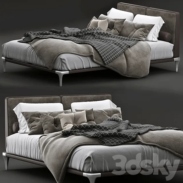 Poliform Park Uno Bed B 3DModel