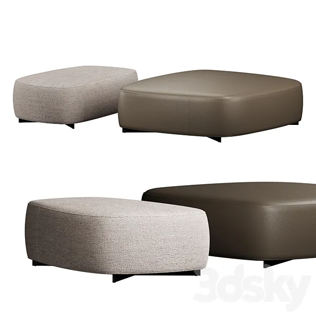 Poliform pouf Saint-Germain 3DModel