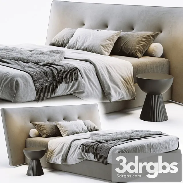 Poliform rever bed_3 2 3D Model Free