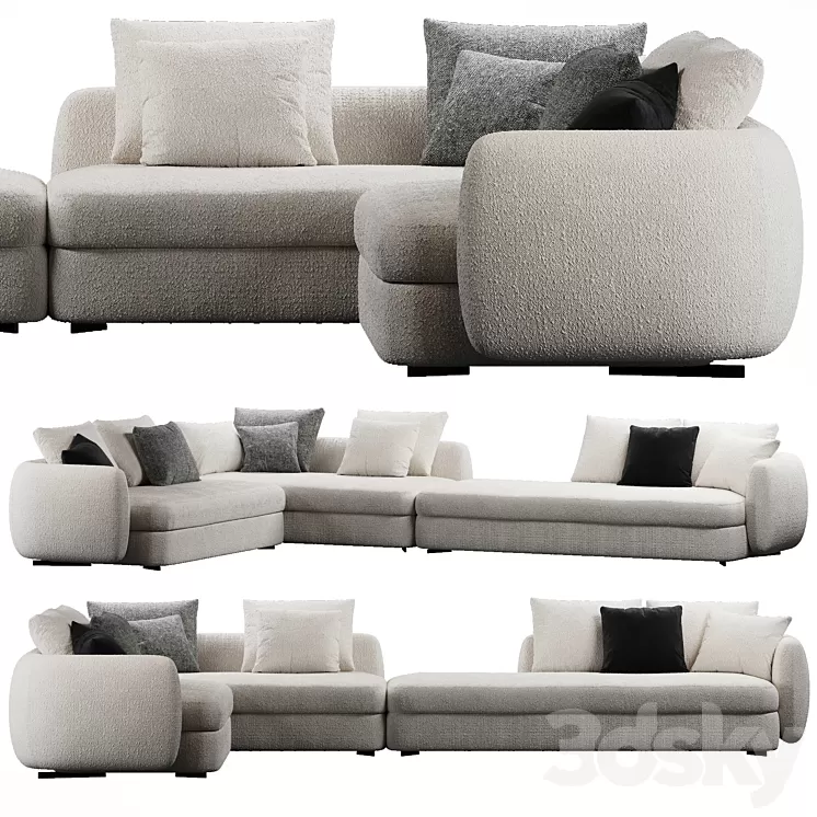 Poliform Saint Germain sofa 3D Model Free