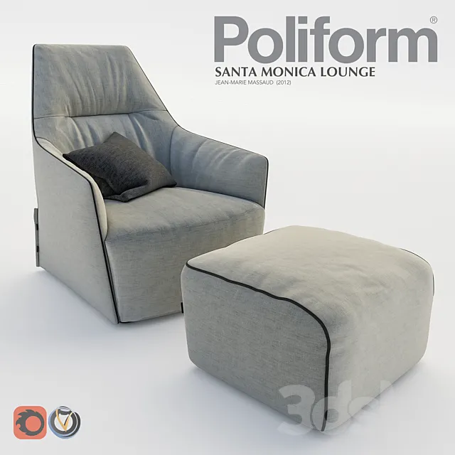 POLIFORM Santa Monika lounge 3DModel