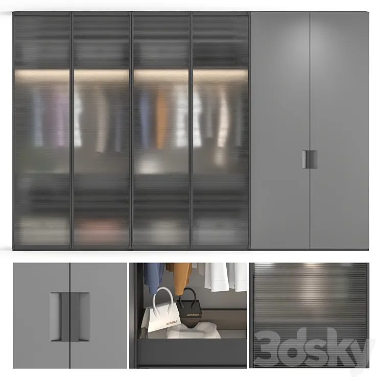 Poliform Senzafine Armadio V1 3D Model Free