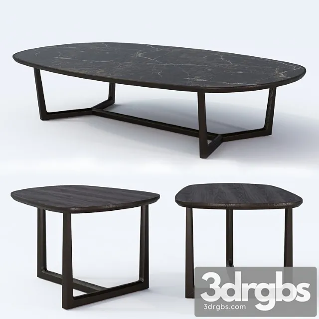 Poliform set coffee tables tridente 2 3D Model Free
