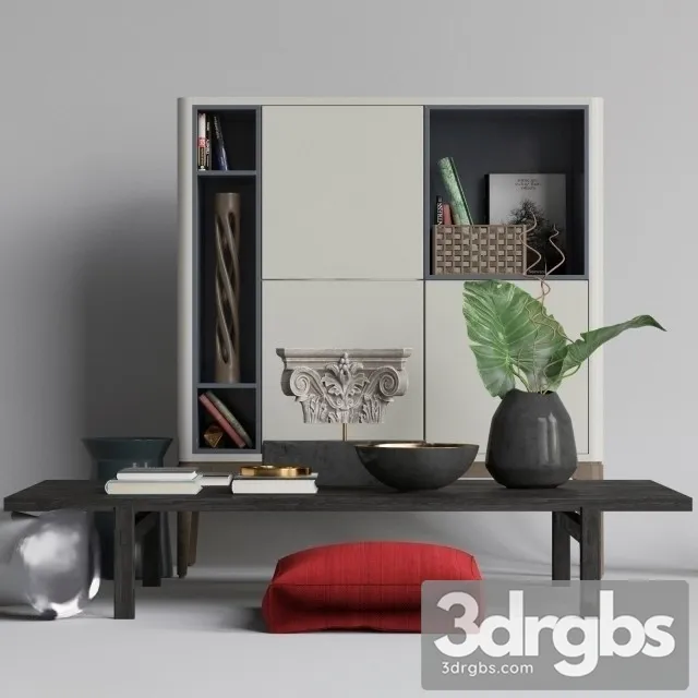 Poliform Set Decor 3D Model Free