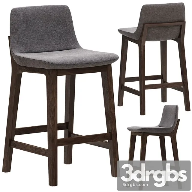 Poliform sgabello ventura barstool 2 3D Model Free