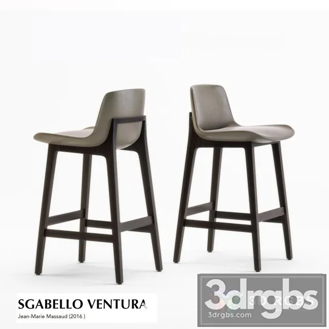 Poliform Sgabello Ventura Chair 3D Model Free
