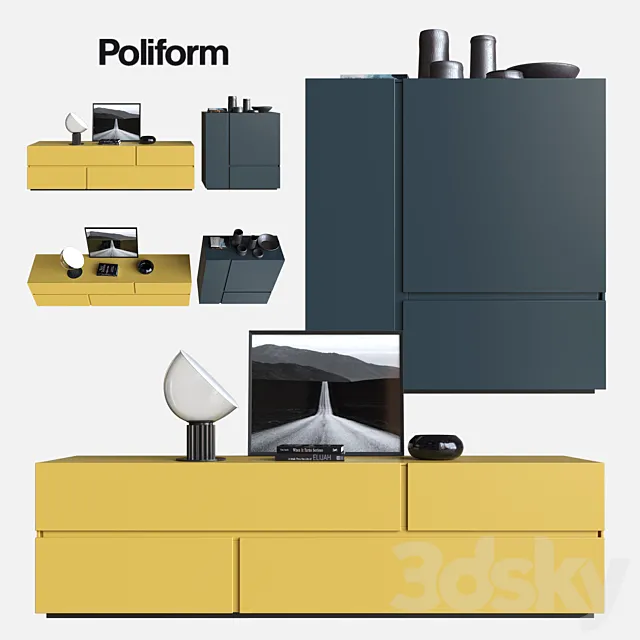 POLIFORM SIDEBOARDS FREE 3DModel