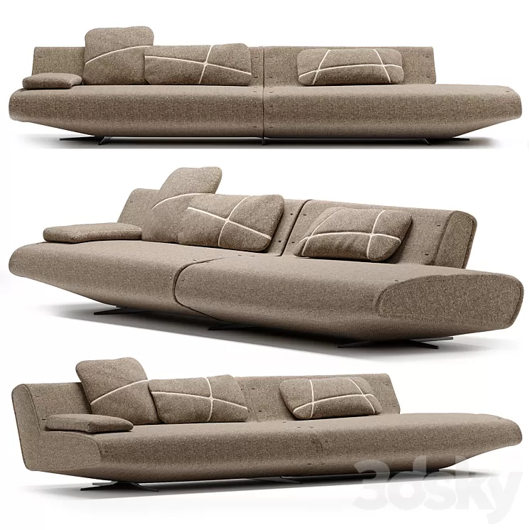 Poliform-sofa-SYDNEY-SYTS180_SYPZ180 3D Model