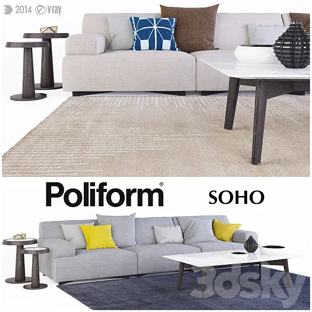 Poliform Soho sofa 3DModel