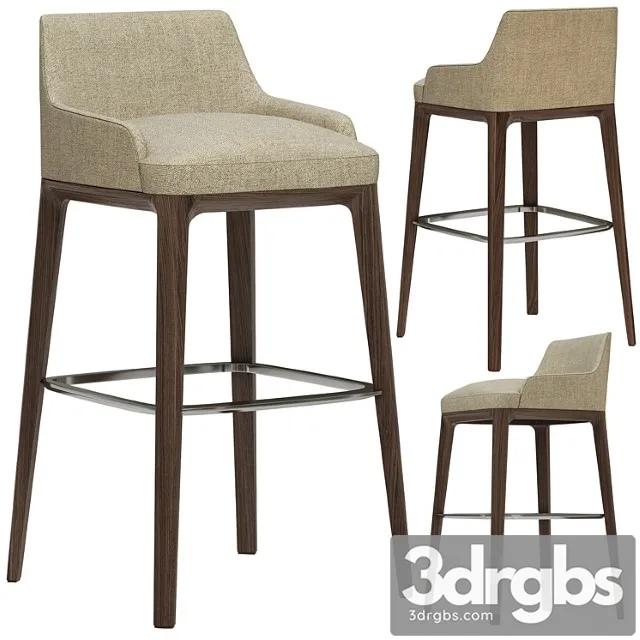 Poliform sophie bar stool 2 3D Model Free
