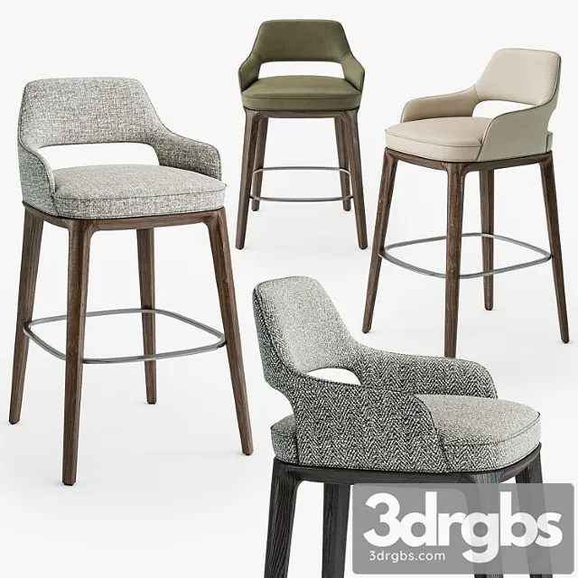 Poliform Sophie Lite Stool 3D Model Free