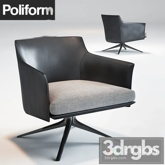 Poliform Stanford Armchair (2) 3D Model Free
