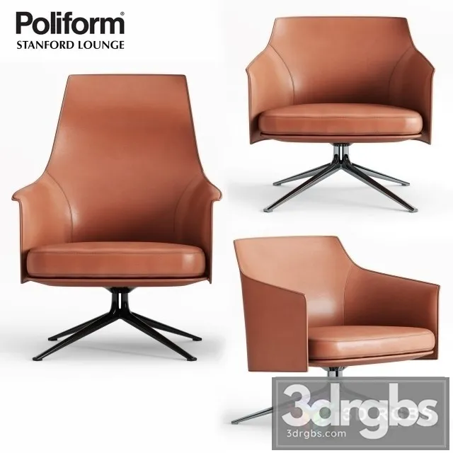 Poliform Stanford Armchair 3D Model Free