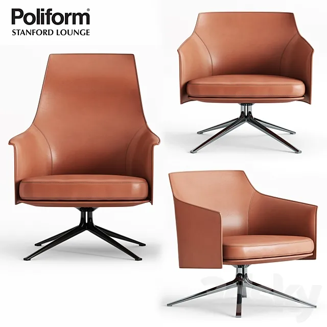 Poliform Stanford Armchair and Lounge 3DModel