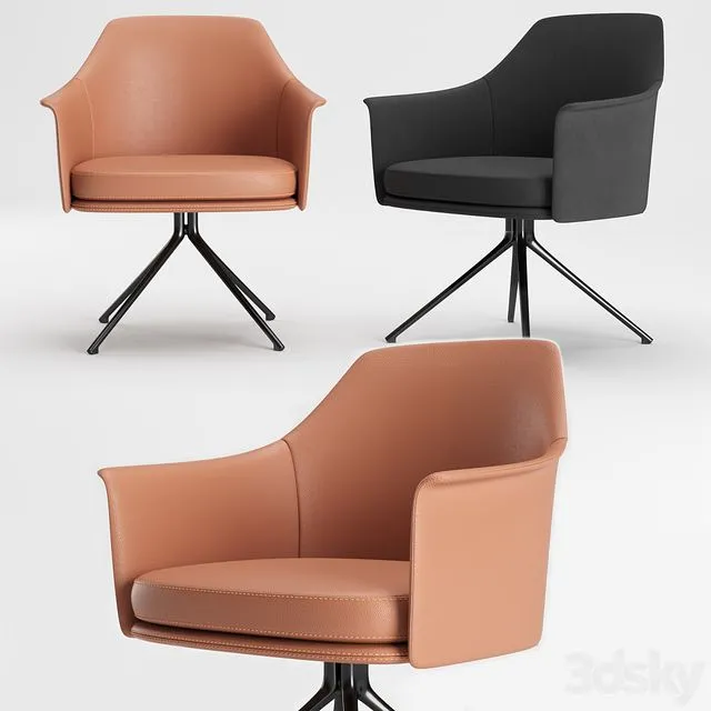 Poliform Stanford Bridge Chair 3D Model