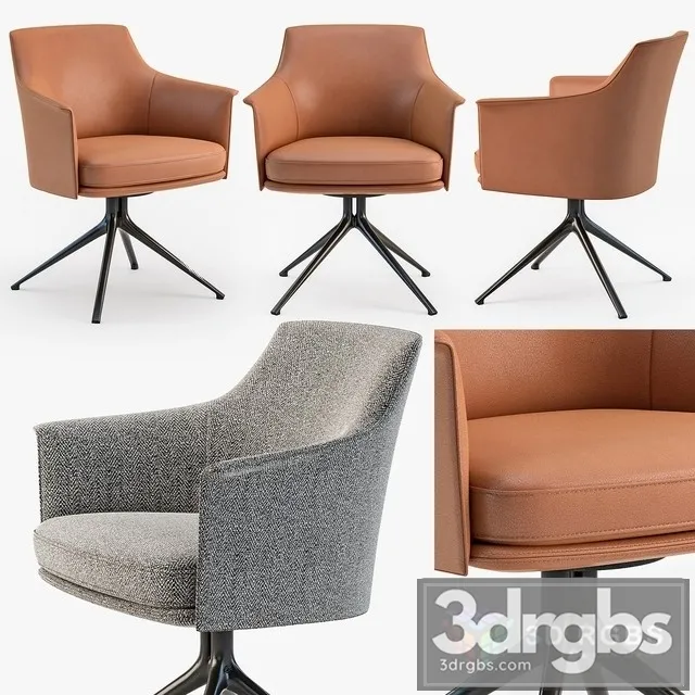 Poliform Stanford Bridge Chair 3D Model Free