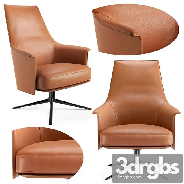 Poliform stanford lounge armchair 3D Model Free