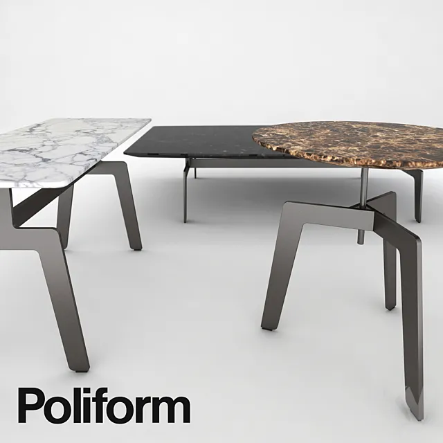 Poliform Tribeca coffee table 3D Model