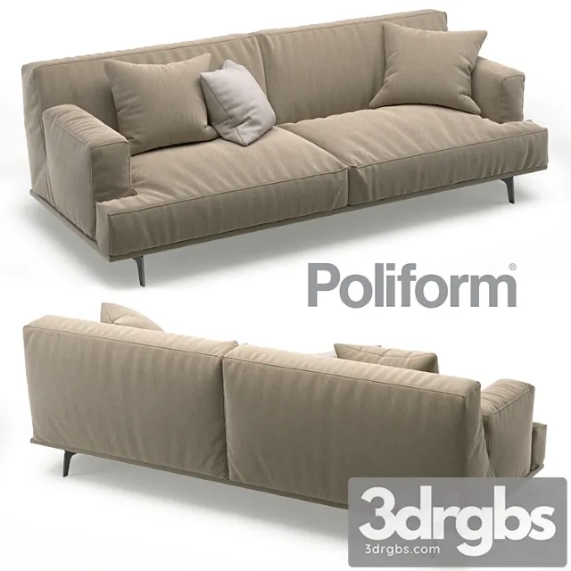 Poliform Tribeca Sofa 22 3D Model Free