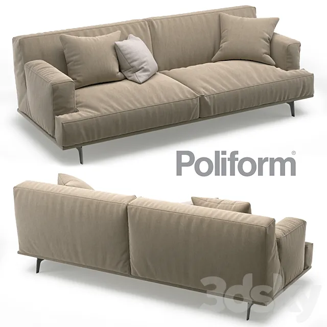 Poliform Tribeca sofa 3D Model
