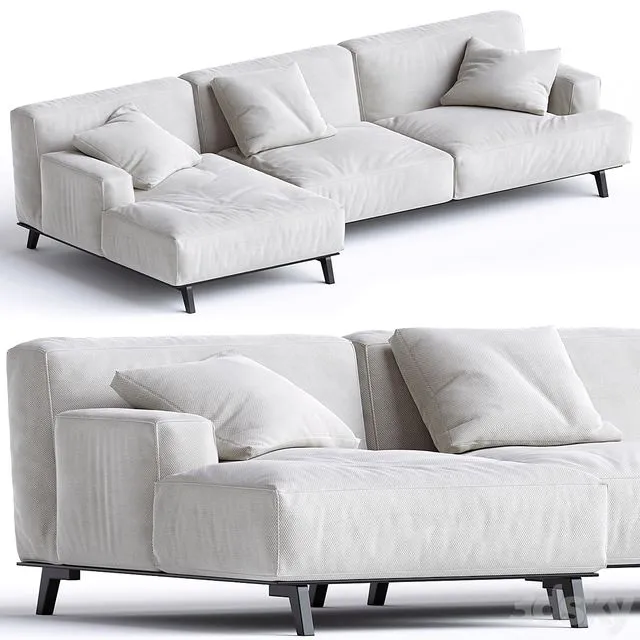 Poliform TRIBECA Sofa by Jean-Marie Massaud 3D Model