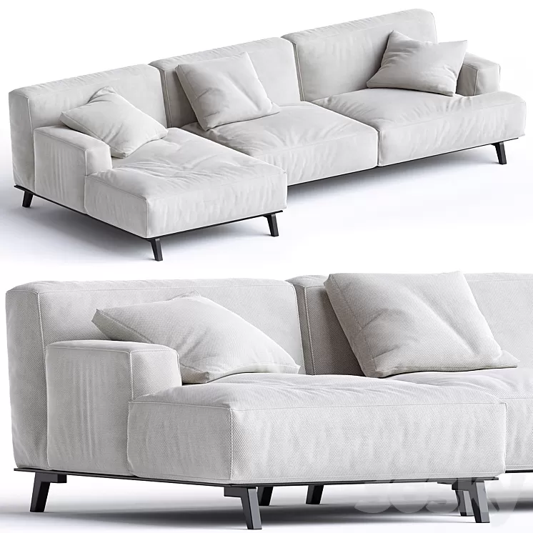 Poliform TRIBECA Sofa by Jean-Marie Massaud 3D Model Free