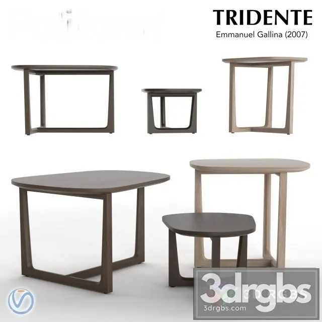 Poliform Trident Table 3D Model Free