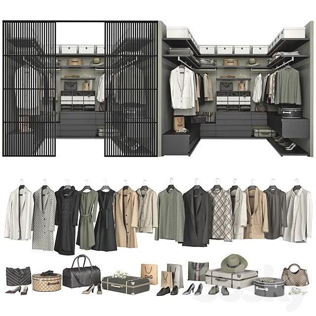 Poliform Ubik Walk-in Closet 4 Free Download