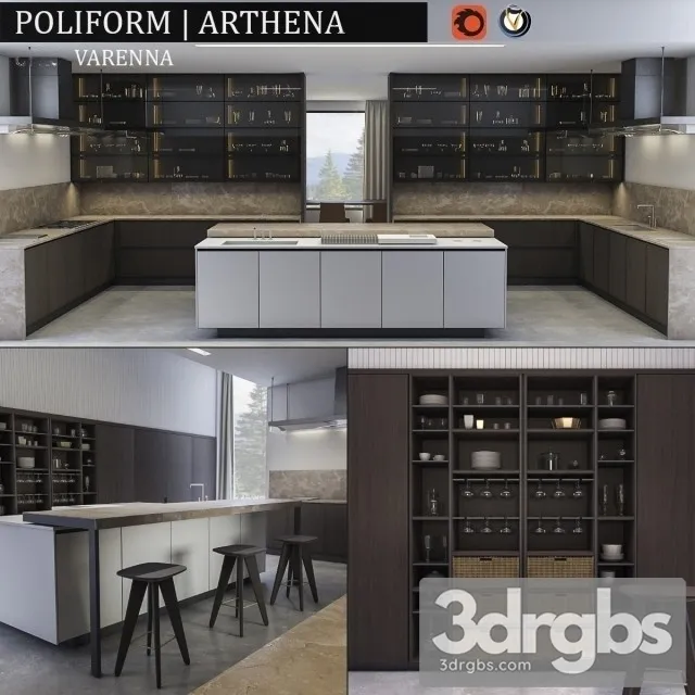 Poliform Varenna Arthena 3D Model Free