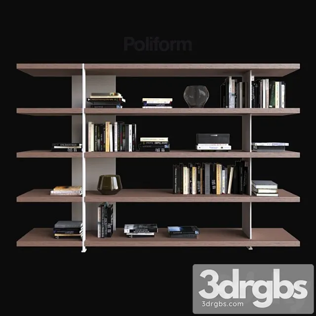Poliform Varenna Librerie Bristol 1 3D Model Free
