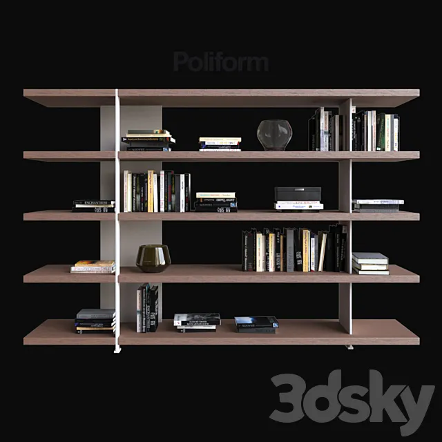 POLIFORM VARENNA LIBRERIE BRISTOL 3DModel