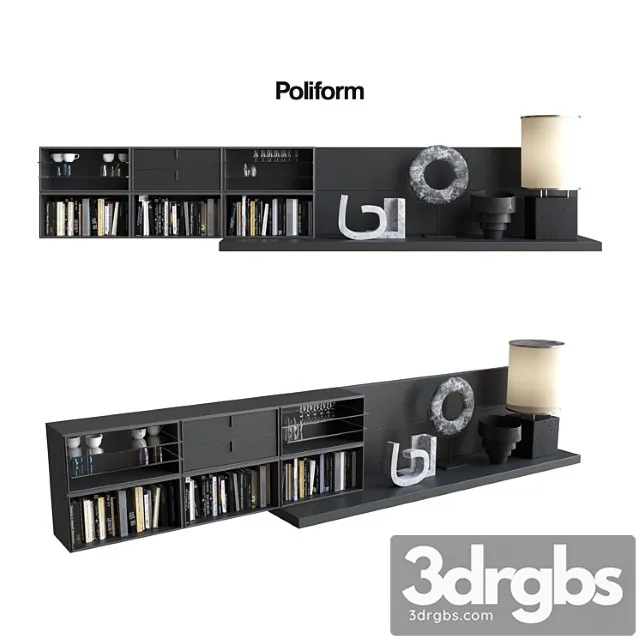 Poliform varenna sistemi giorno quid 10 2 3D Model Free