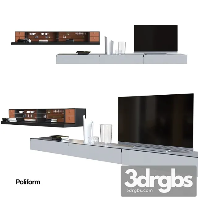 Poliform varenna sistemi giorno quid 2 3D Model Free