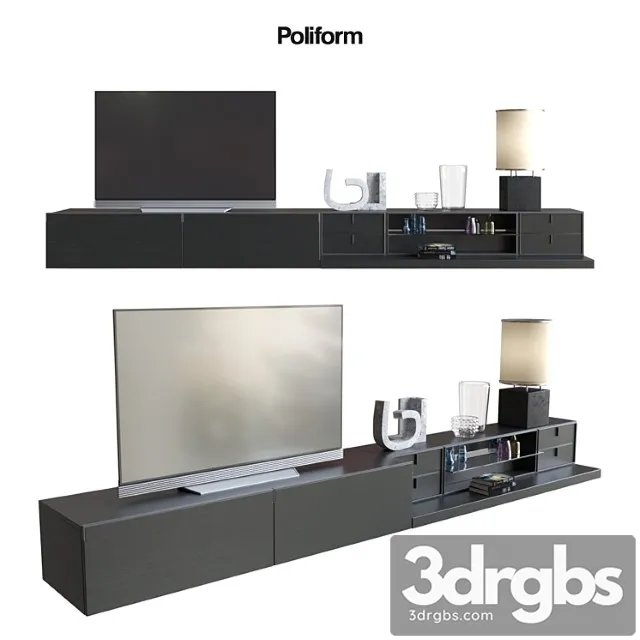 Poliform varenna sistemi giorno quid 6 2 3D Model Free