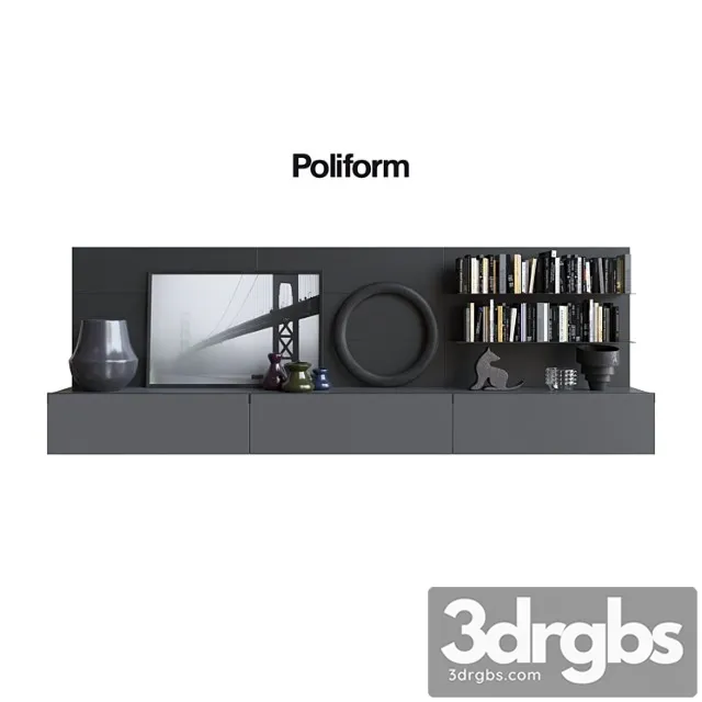 Poliform varenna sistemi giorno quid 7 2 3D Model Free