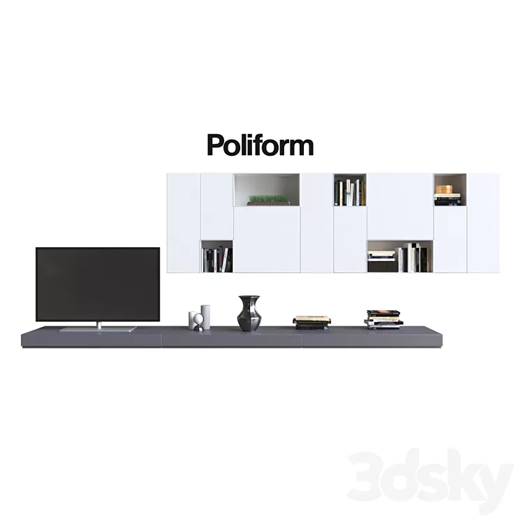 POLIFORM VARENNA SISTEMI GIORNO SINTESI 10 3D Model