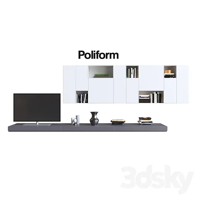 POLIFORM VARENNA SISTEMI GIORNO SINTESI 10 3DModel