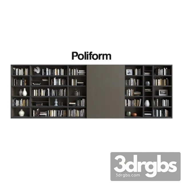 Poliform Wall System 17 3D Model Free