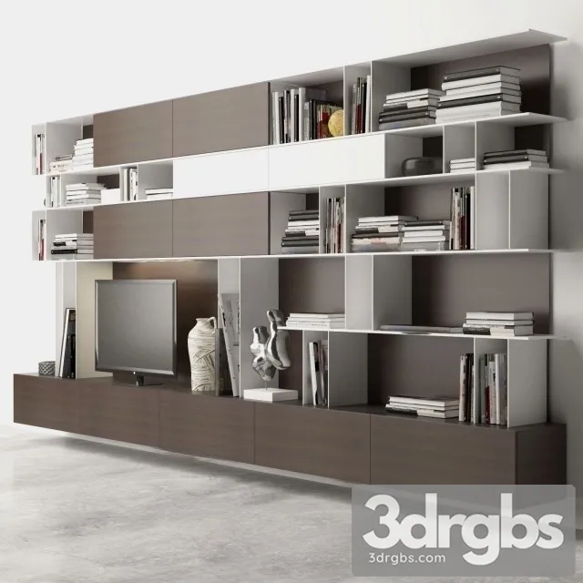 Poliform Wall System 4 3D Model Free