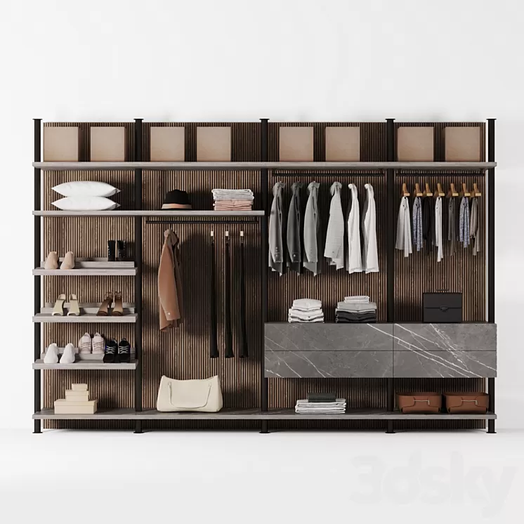 Poliform wardrobe 3D Model Free