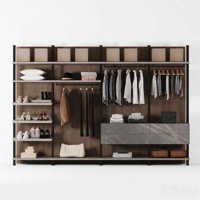 Poliform wardrobe (modern style) 3D Model