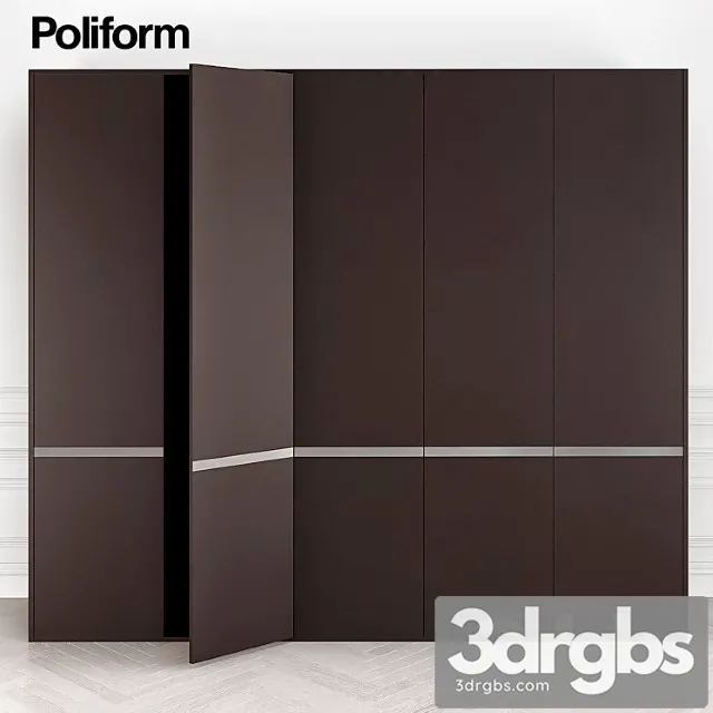 Poliform wardrobe sbga 3D Model Free