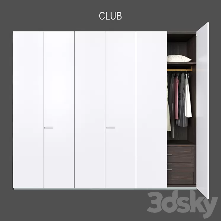 POLIFORM WARDROBES CLUB 2 3D Model