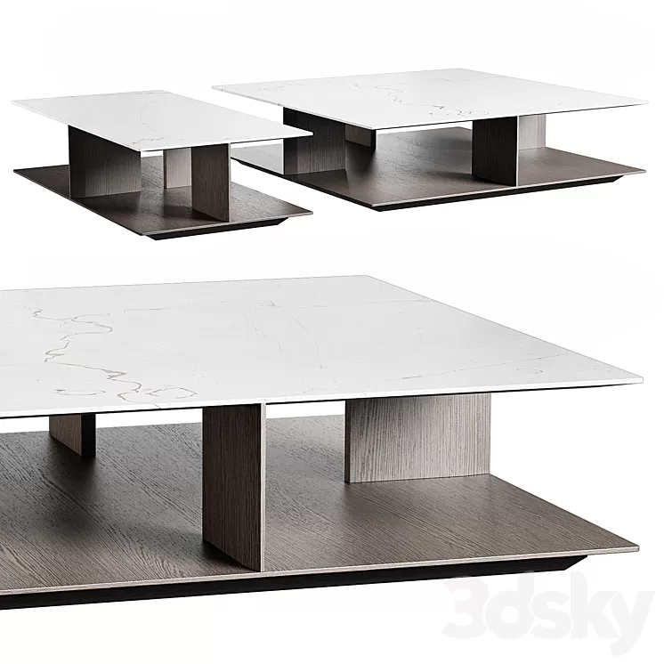 Poliform WESTSIDE coffee tables 3D Model