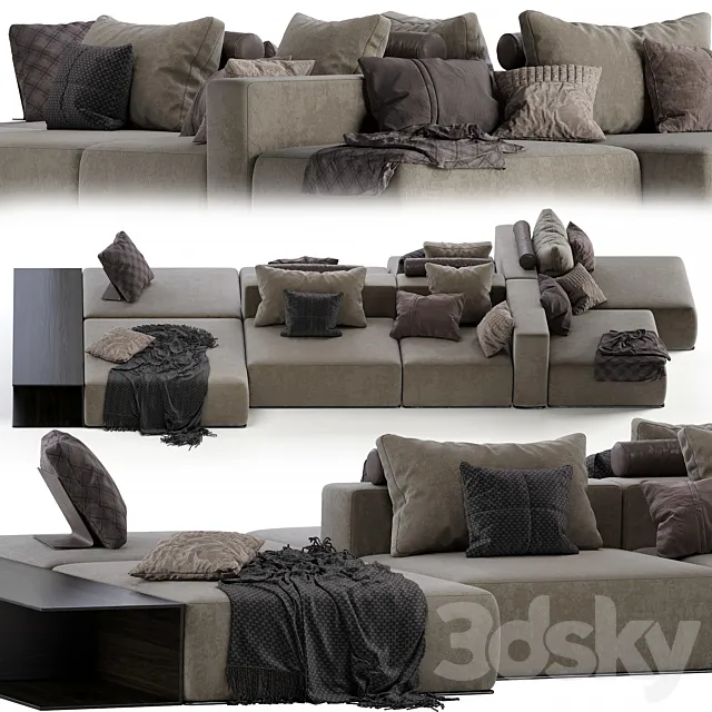 Poliform WESTSIDE DIVANO_Jean Marie Massaud (2019) 3DModel