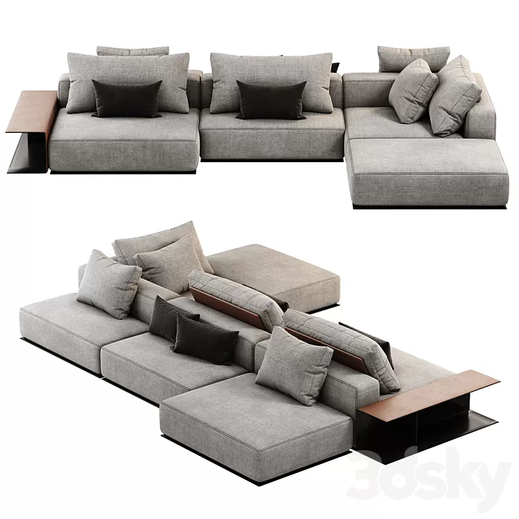 Poliform WESTSIDE sofa 3D Model Free